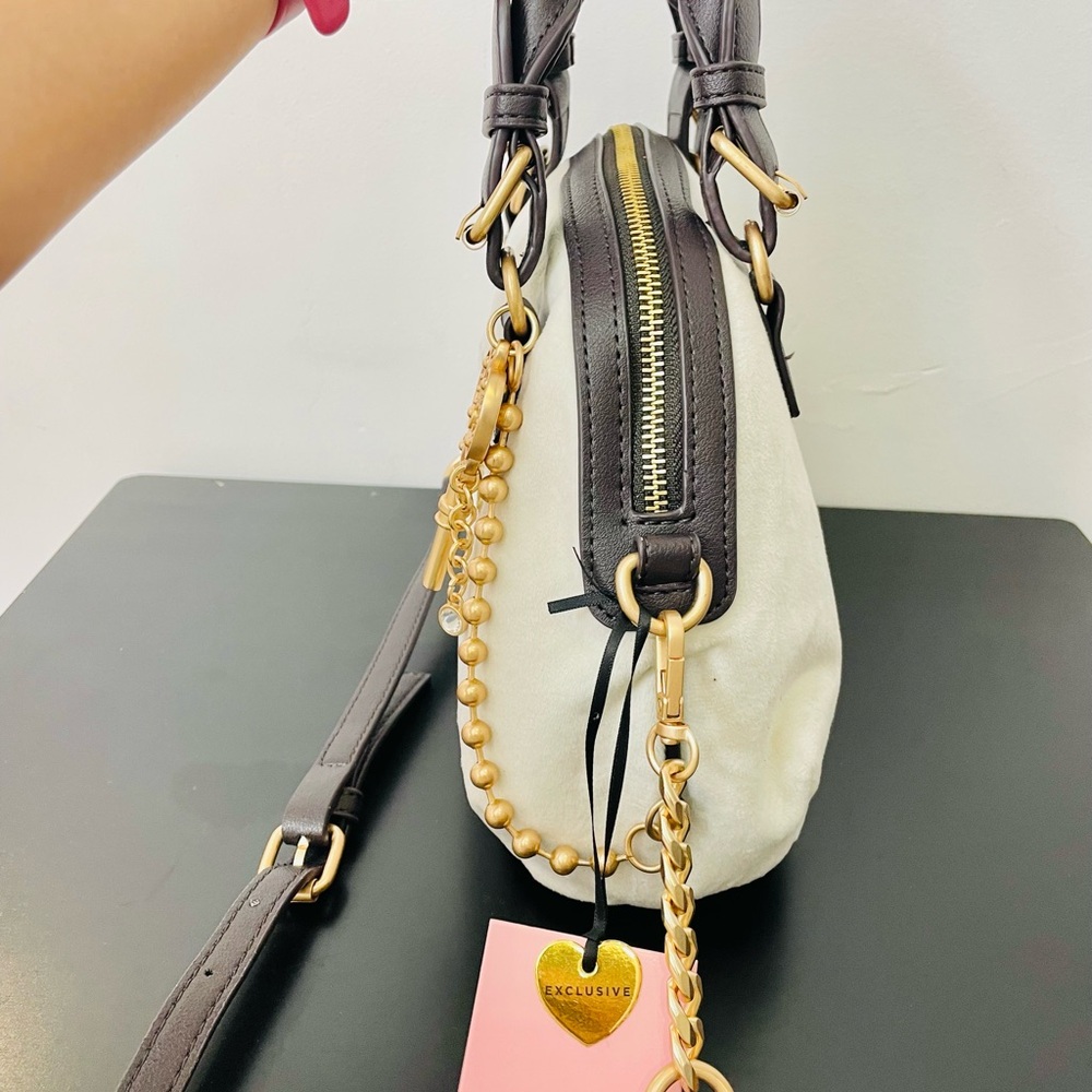 Juicy Couture “The Key to Juicy” Dome Satchel Crossbody Bag – Crystal Y2K NWT - Picture 4 of 10